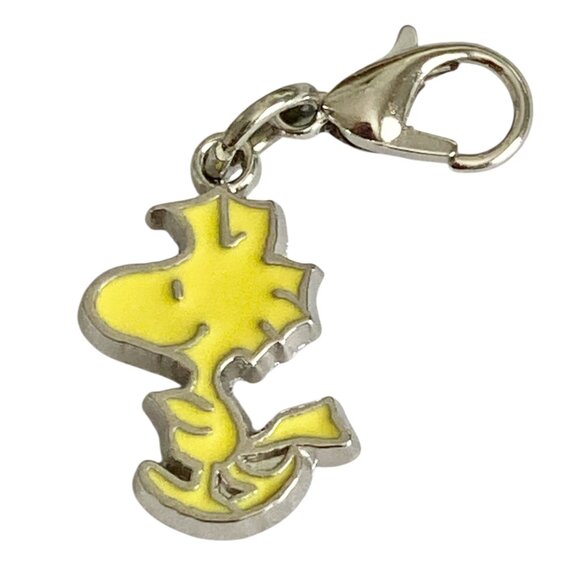 Peanuts Woodstock Bird Clip On Charm Zipper Pull Purse Charm Signed Enamel - Picture 9 of 9